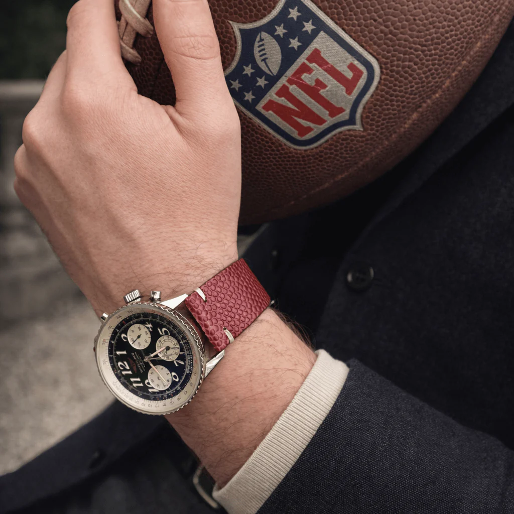 Touchdown – Uhrenarmband handgefertigt aus original Horween Footballleder - Image 4