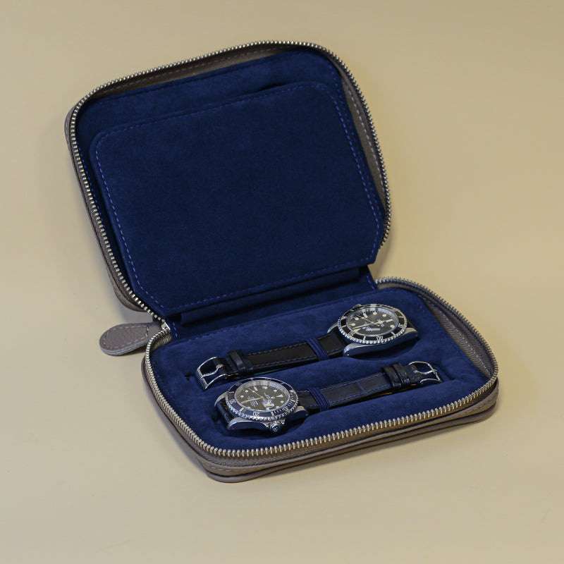 Uhren Case Prestige aus deutschem Togoleder Für 4 Uhren - Image 8