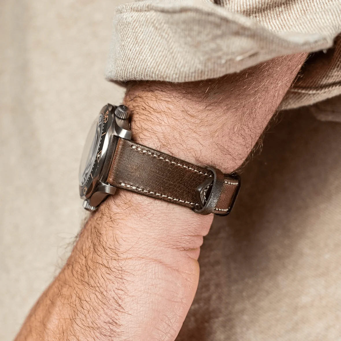 Dublin – Uhrenarmband aus Horween Dublin Leder - Image 7