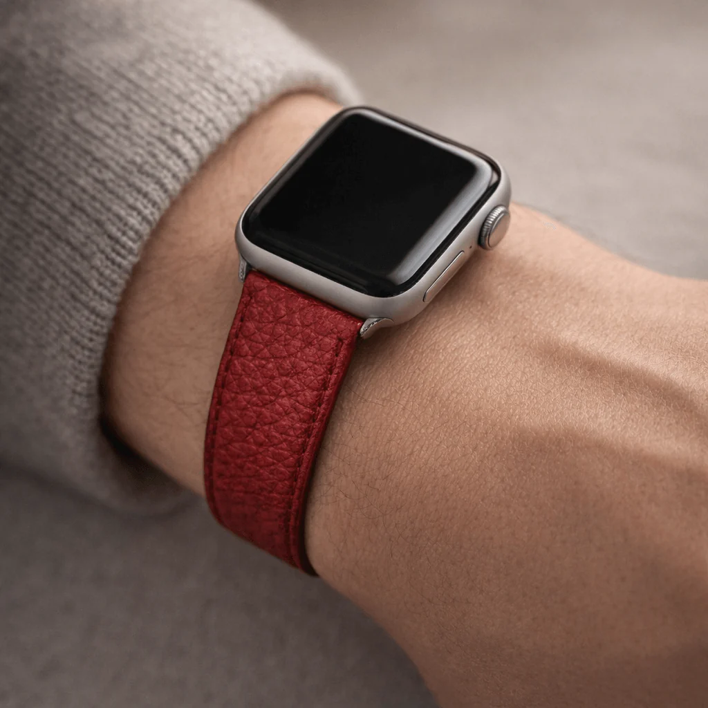 Uhrenarmband Apple Watch – Handgefertigtes Hirschleder - Image 10