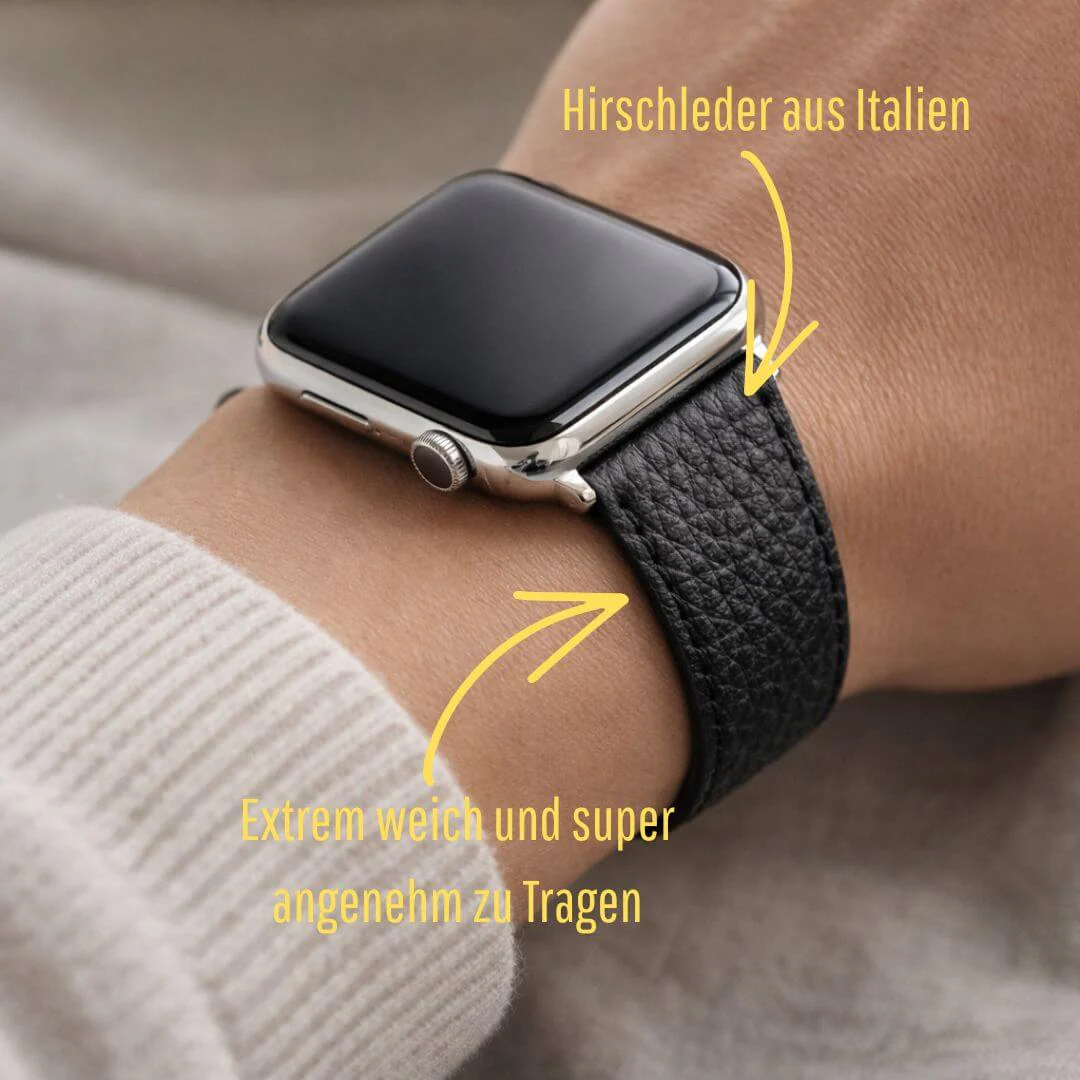 Uhrenarmband Apple Watch – Handgefertigtes Hirschleder - Image 29