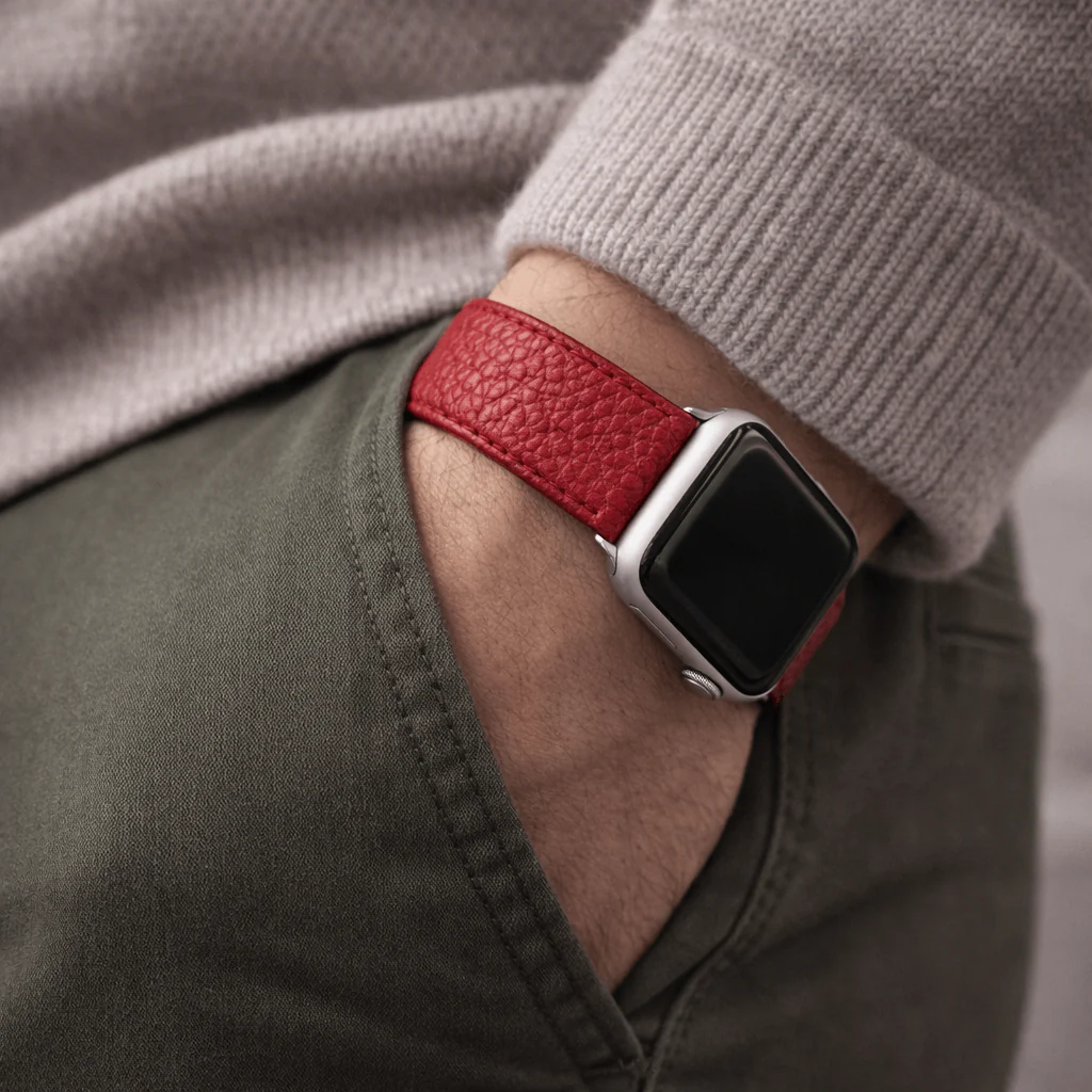 Uhrenarmband Apple Watch – Handgefertigtes Hirschleder - Image 9