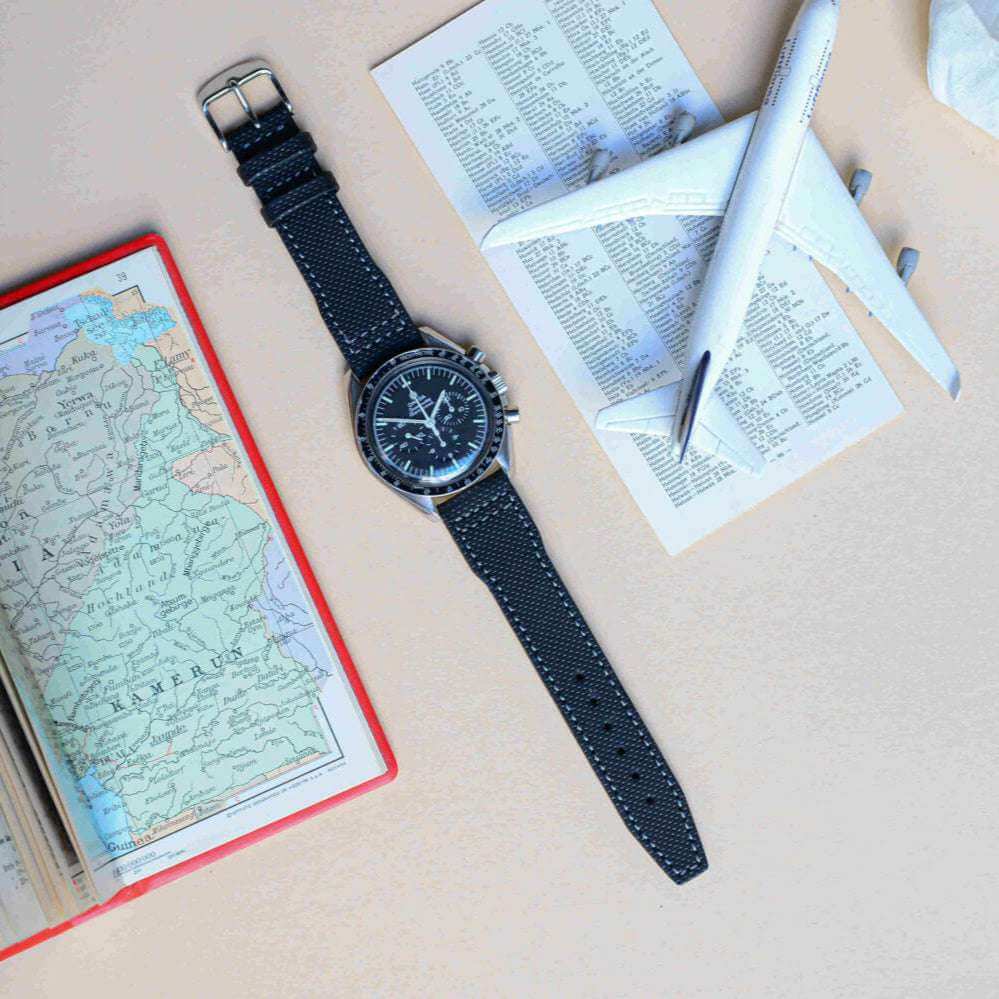 Pilot – Wasserfestes Uhrenarmband aus Leder für große Fliegeruhren - Image 8
