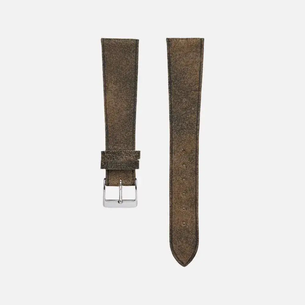 Sparta – Uhrenarmband aus Leder mit geprägter Rille