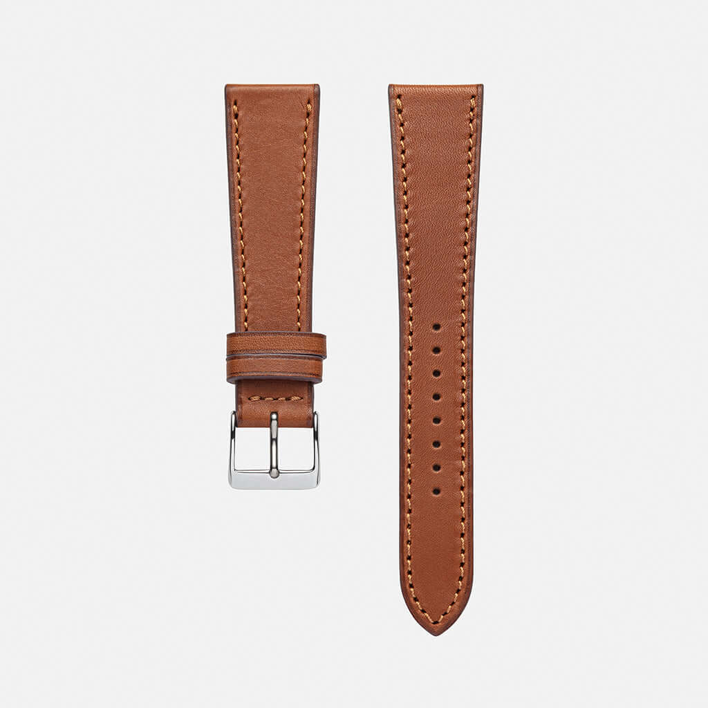 Bastille – Uhrenarmband aus Barenia-Leder mit feiner Naht - Image 3