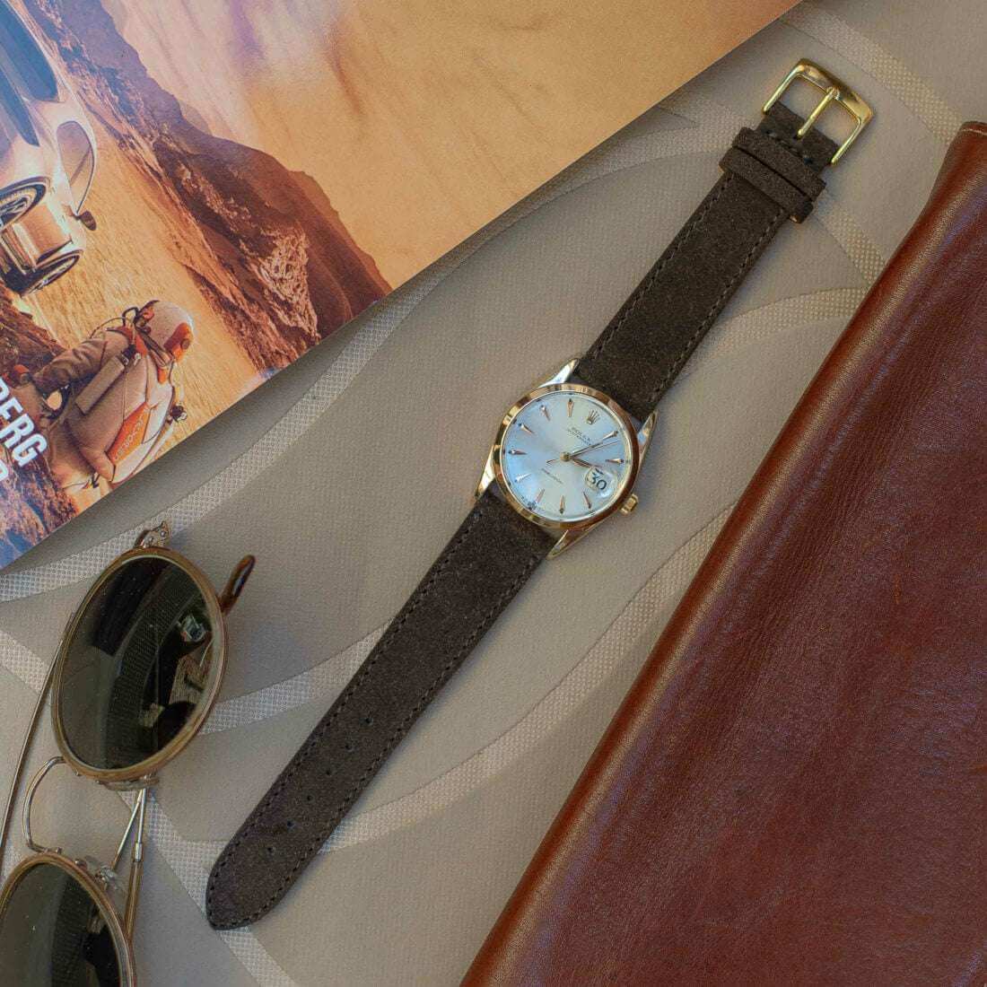 Nizza – Uhrenarmband aus feinem Wildleder - Image 13