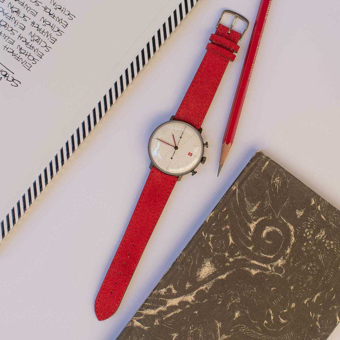 Nizza – Uhrenarmband aus feinem Wildleder - Image 54