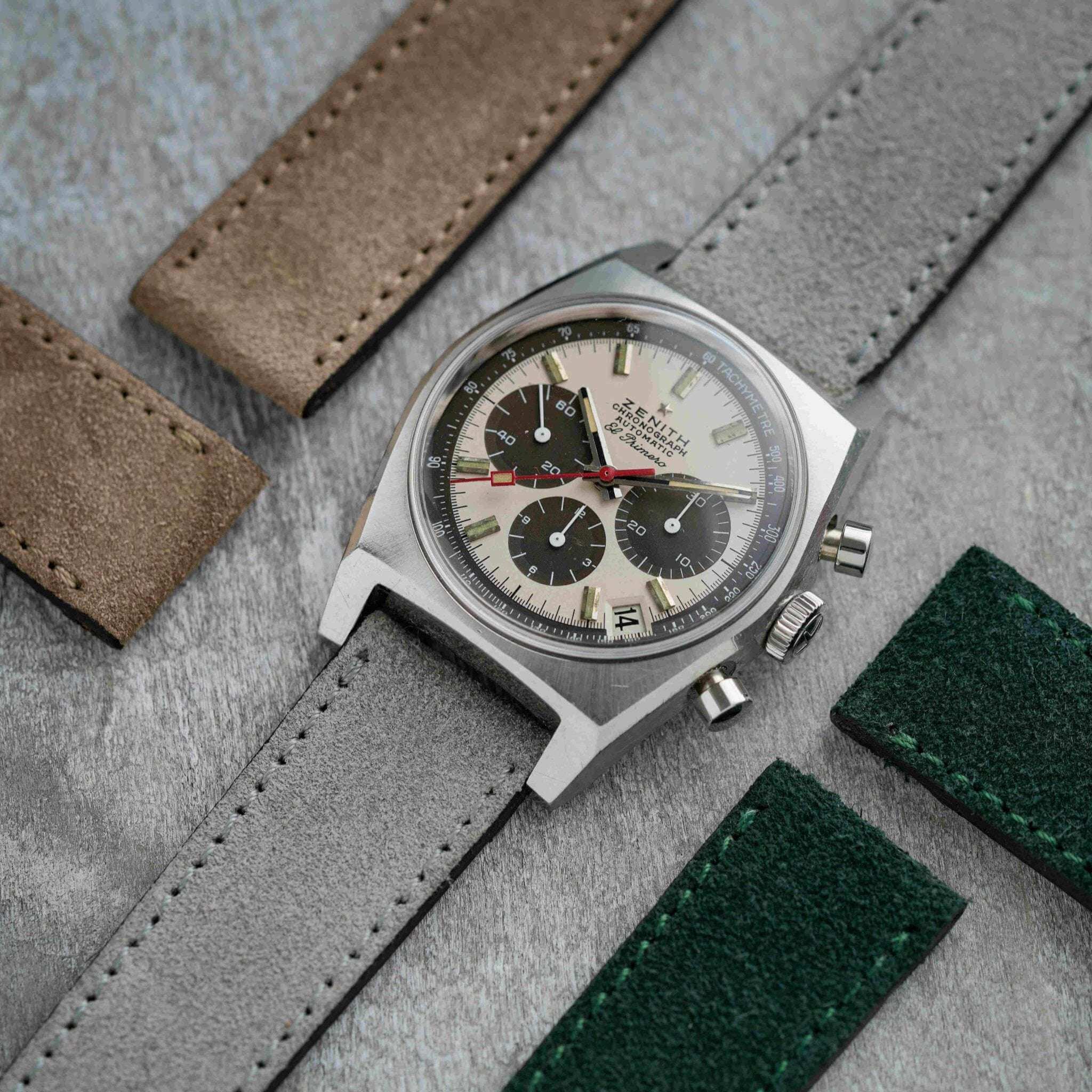 Nizza – Uhrenarmband aus feinem Wildleder - Image 79