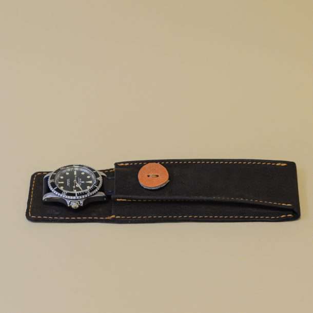 Uhren Tasche Aus Italienischem Nubukleder - Image 4