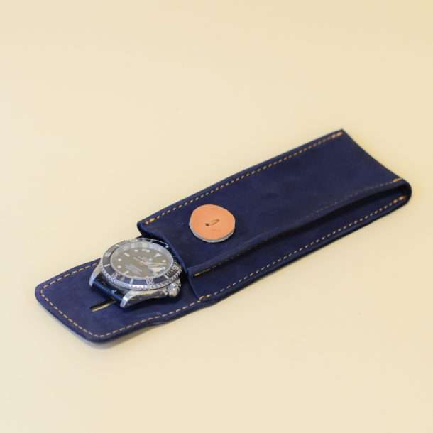 Uhren Tasche Aus Italienischem Nubukleder - Image 6