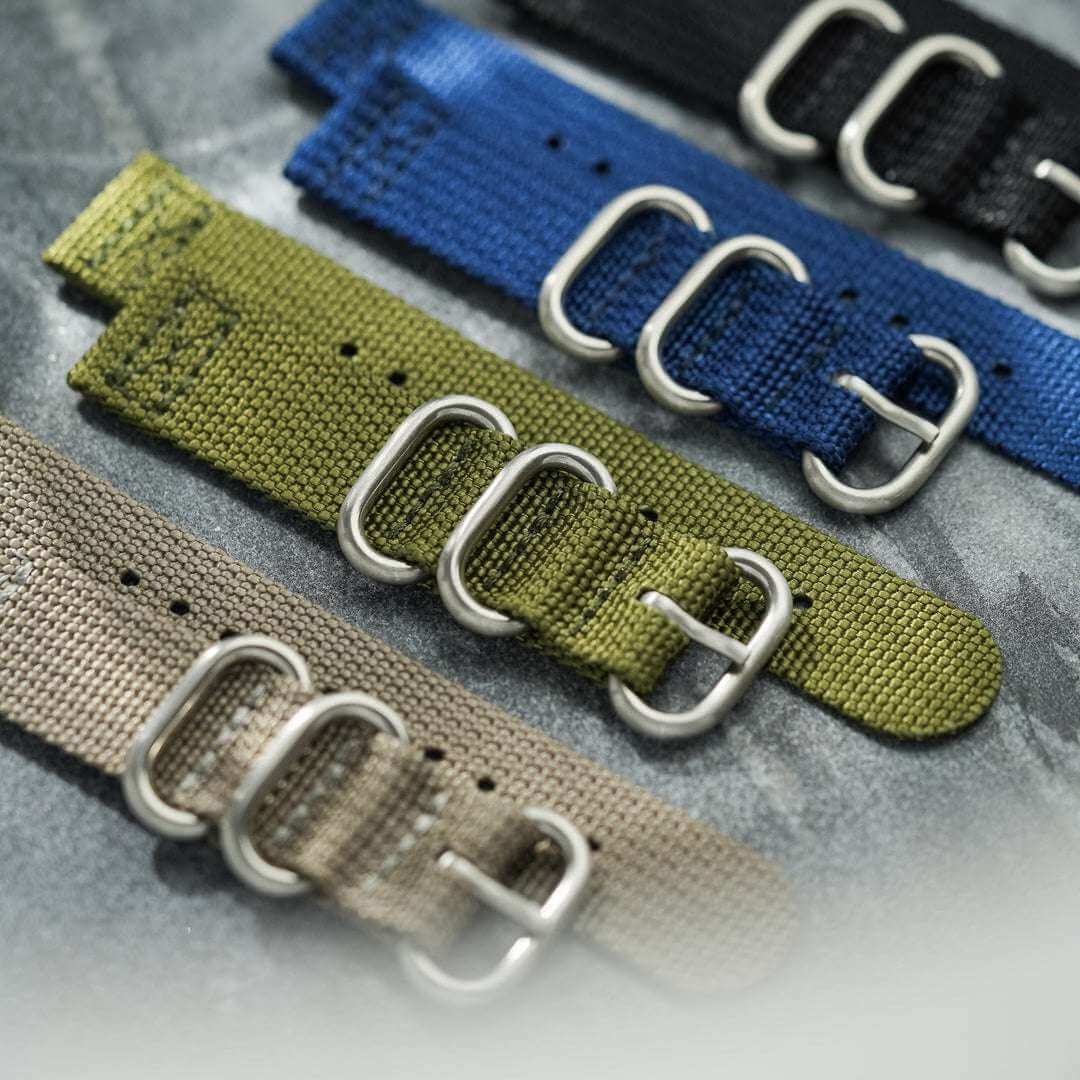 Cotton – Zweiteiliges Nylon-Uhrenarmband im Textil-Look - Image 2